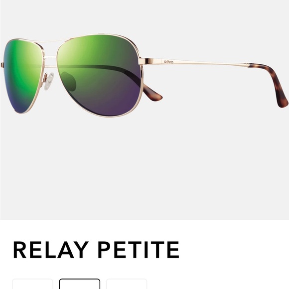 Revo Relay Petite Sunglasses Gold/Evergreen Lenses - Picture 5 of 5